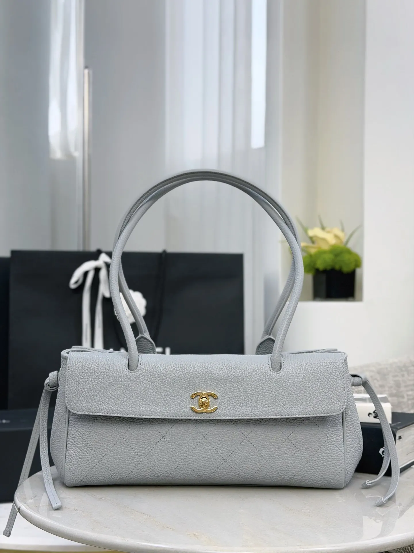 CHANEL 牛皮托特購物包 手提單肩