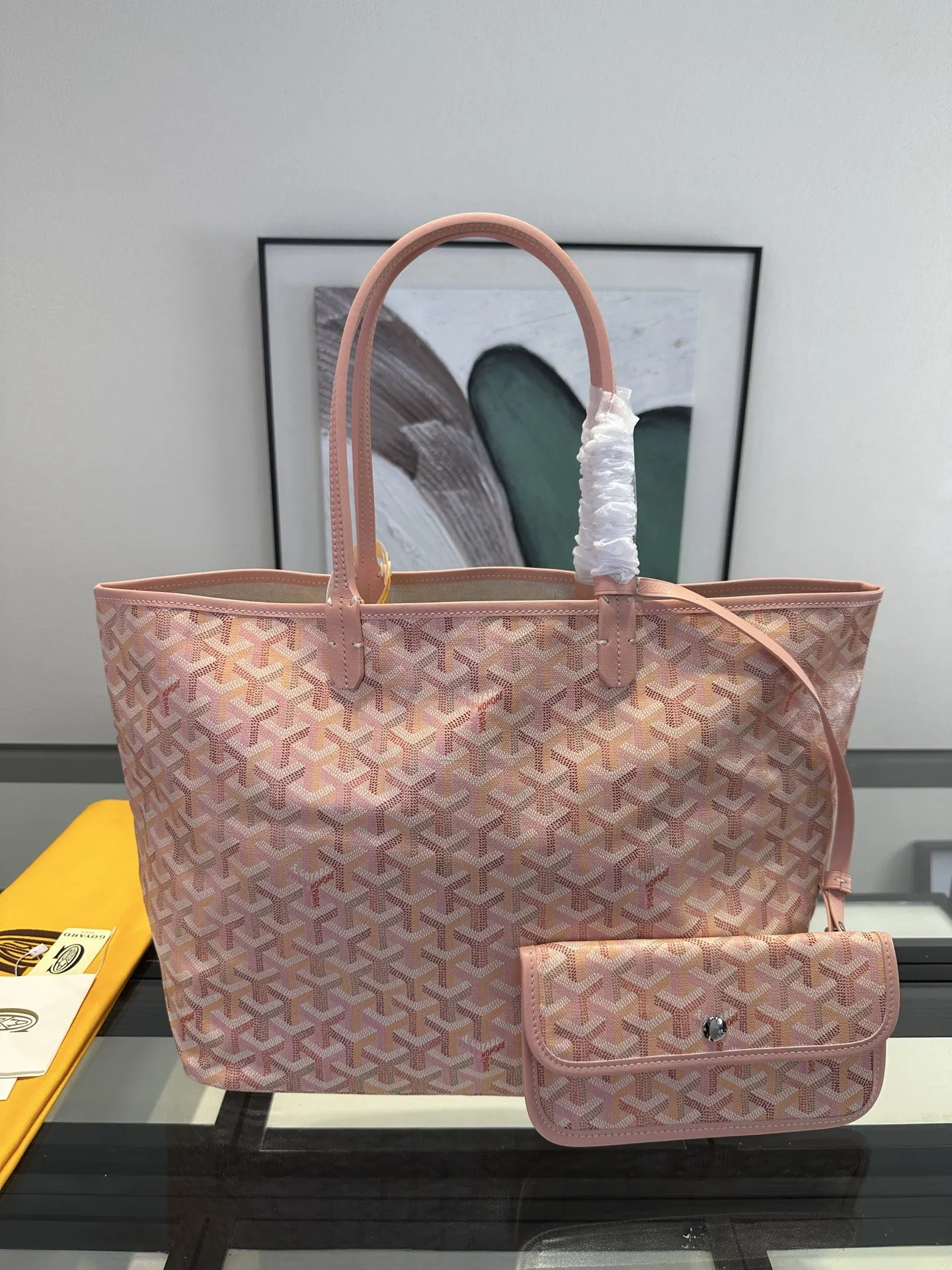 Goyard 戈雅 托特包购物袋 四季炫彩限定色 樱花粉 大容量托特款