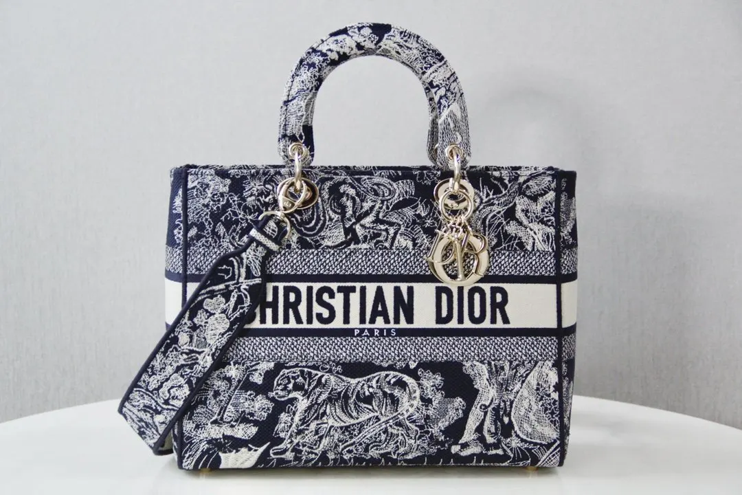 Dior 蓝色 金色 斜挎包 轻便斜挎款