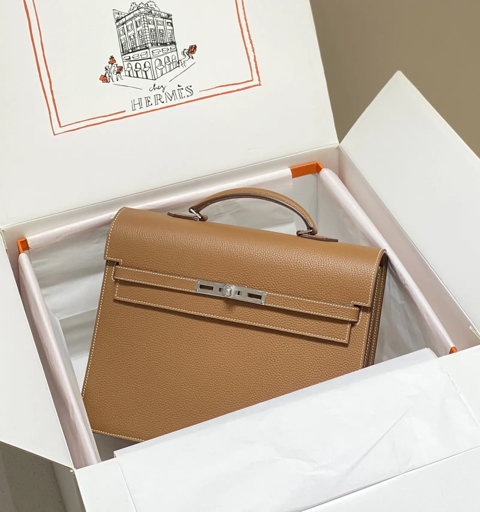 Brown Briefcase Business Commuter
