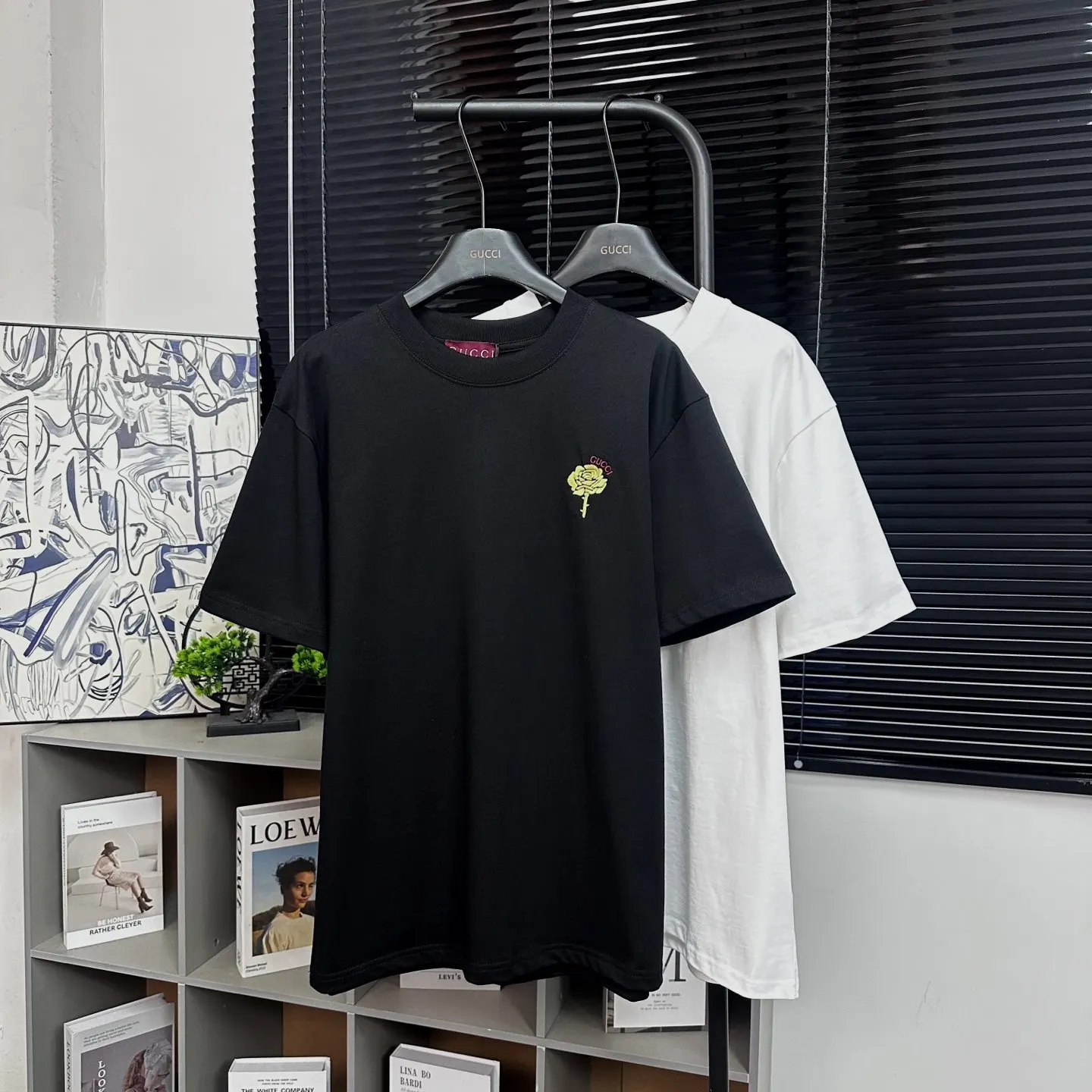 Gucci Double G Embroidery Short Sleeve T-Shirt 3