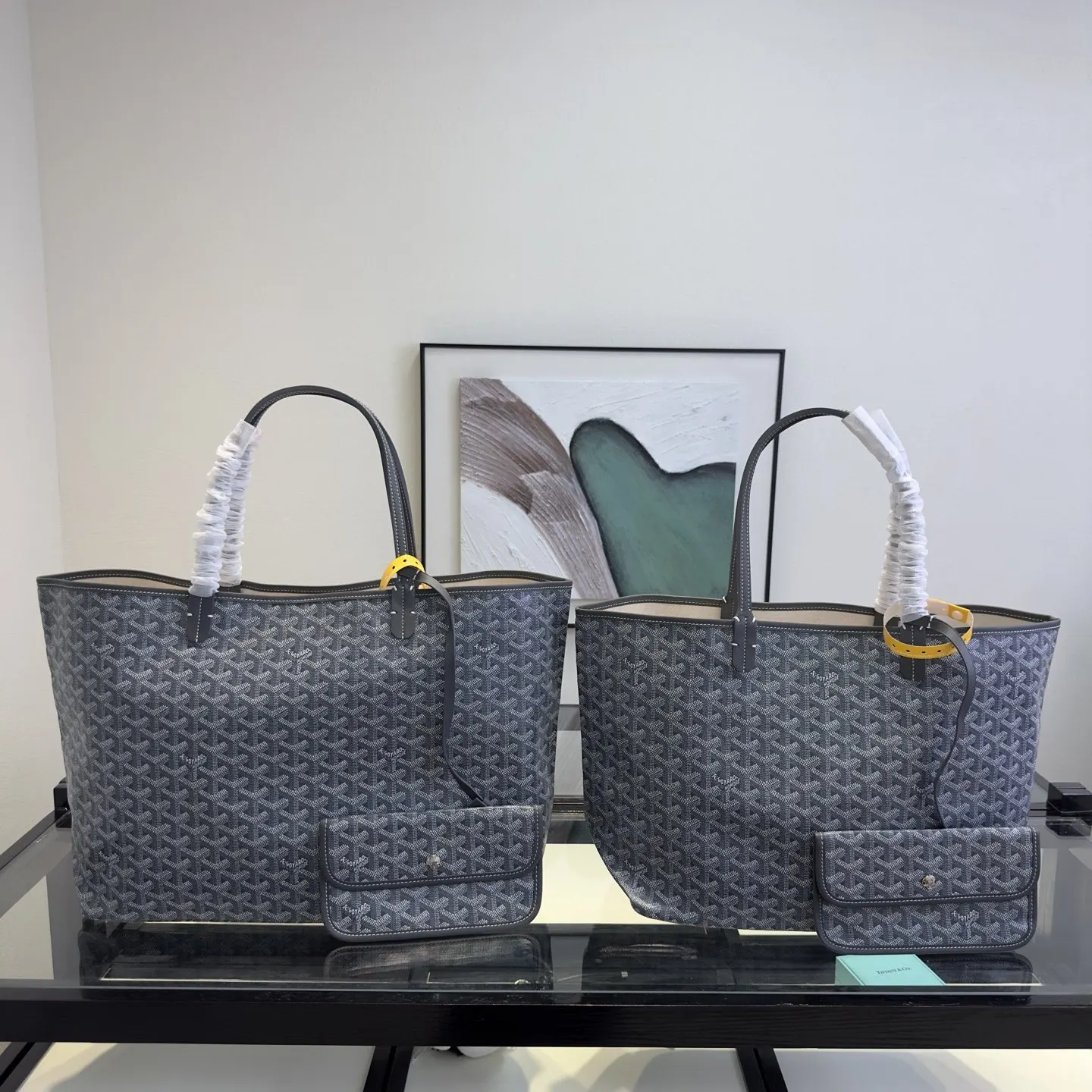 Goyard 灰色 戈雅 托特包购物袋 灰色 中号尺寸 大小 大容量托特款