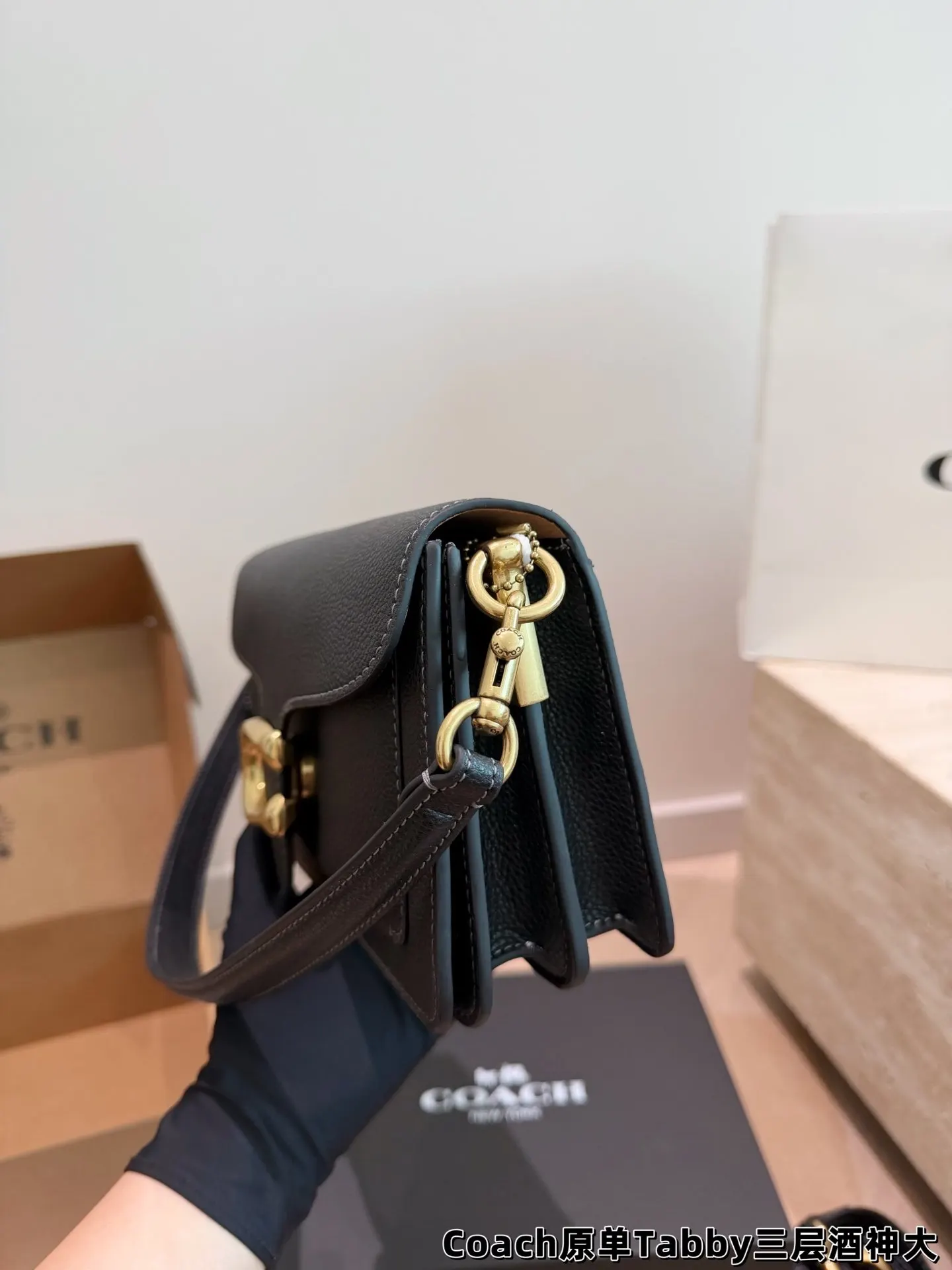 Tabby 三层 家Tabby單肩 斜背包 輕便斜挎款
