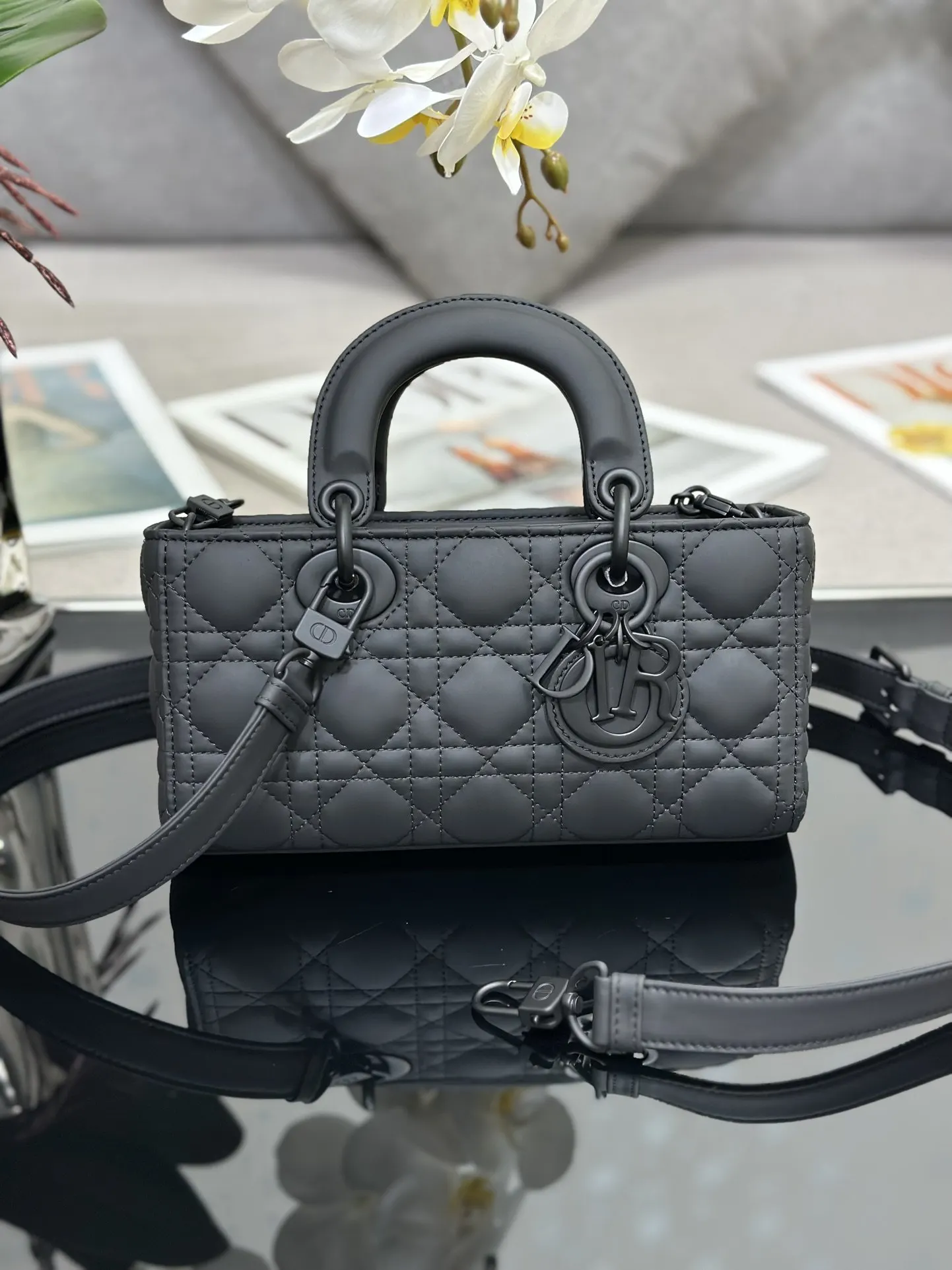 Dior Black Chain Bag Leather