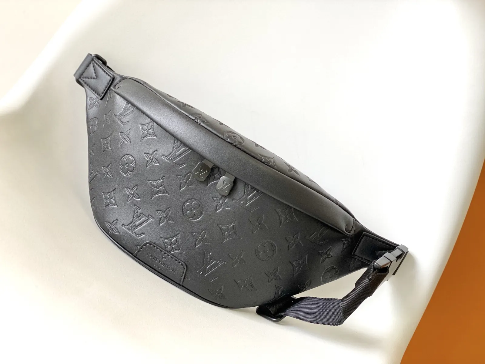 Black Gray Belt Bag Casual Canvas