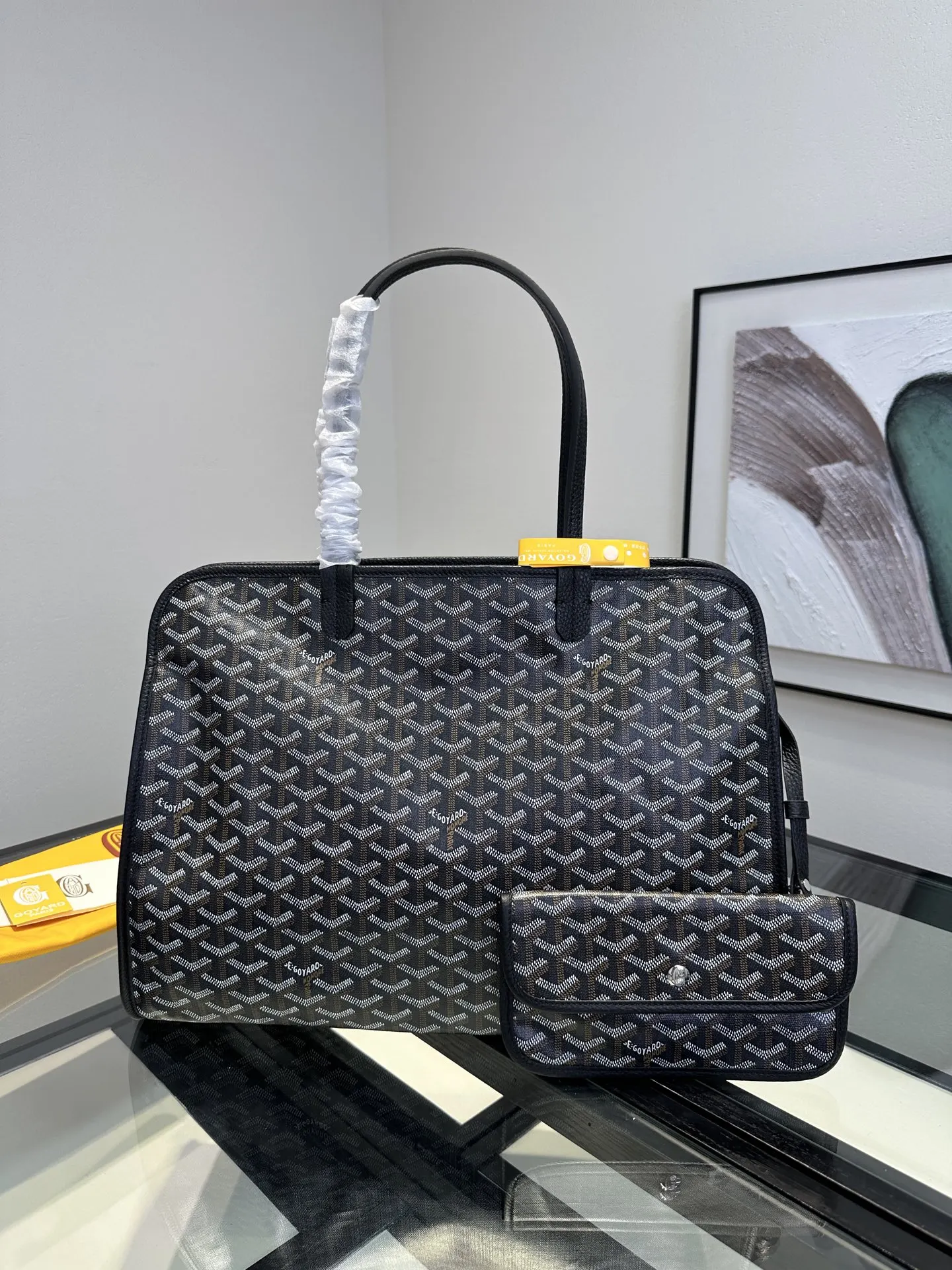 Goyard 黑色 皮革 托特包 大容量托特款