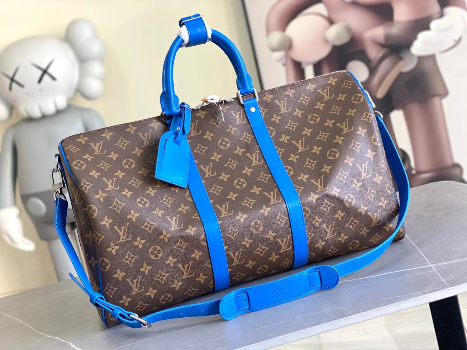Keepall 金色 牛皮 旅行袋 大容量旅行款