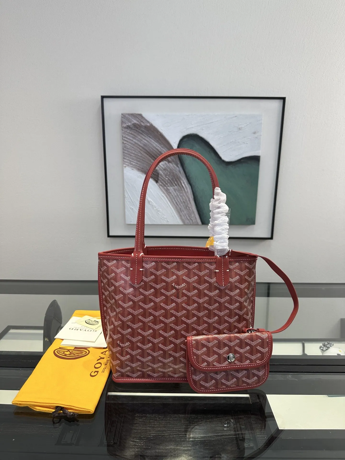 Goyard 小牛皮 戈雅 菜篮子 Anjou mini托特包 双面用 大容量托特款