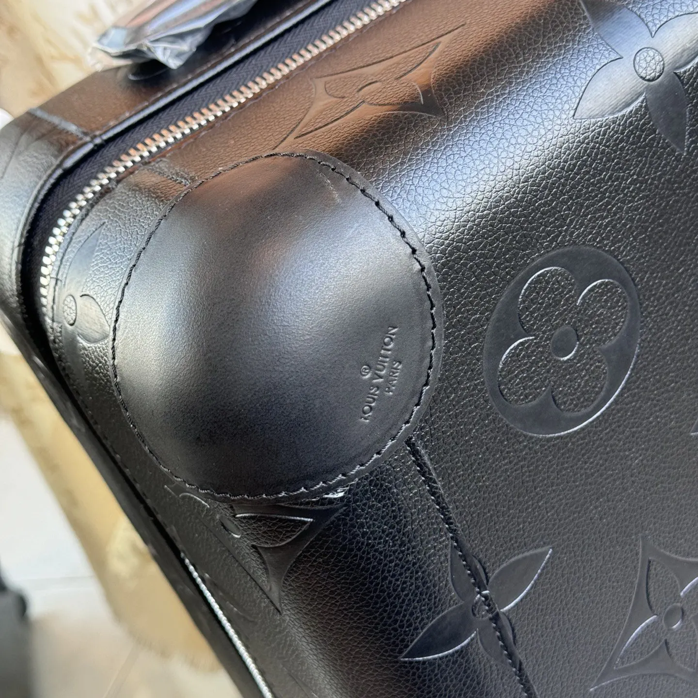 Louis Vuitton Black Monogram Suitcase Travel Lightweight Canvas