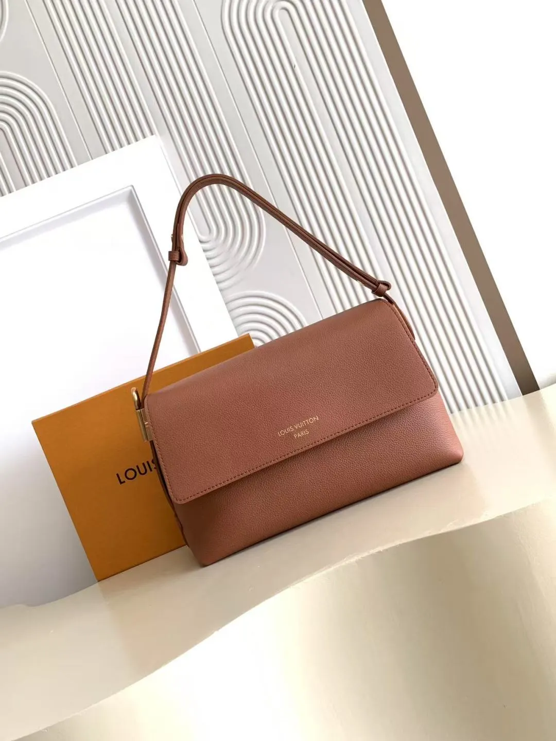 Brown Organizer Pouch Travel Leather