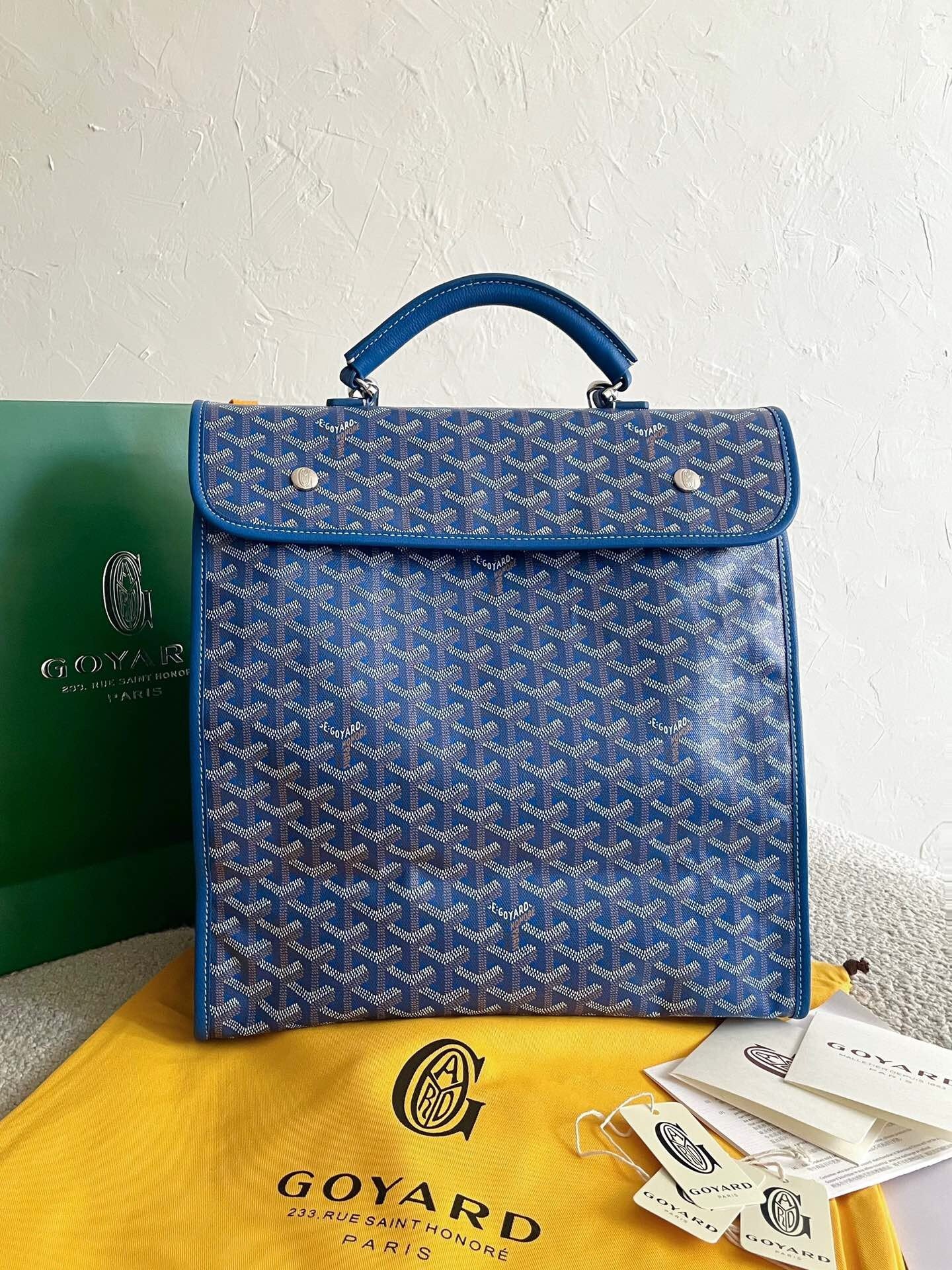 Goyard Blue Backpack