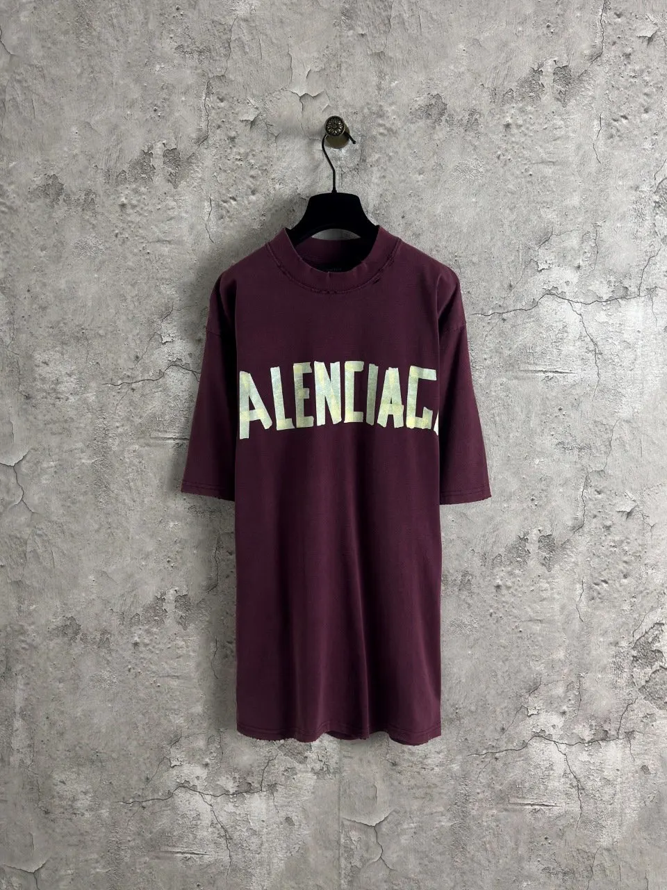 Balenciaga Red Short Sleeve T-Shirt Street Casual Style