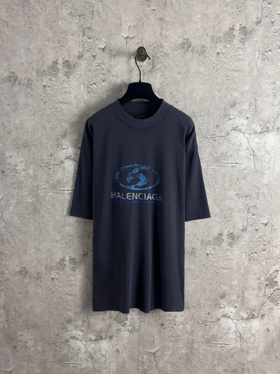 Balenciaga Print Short Sleeve T-Shirt Street Casual