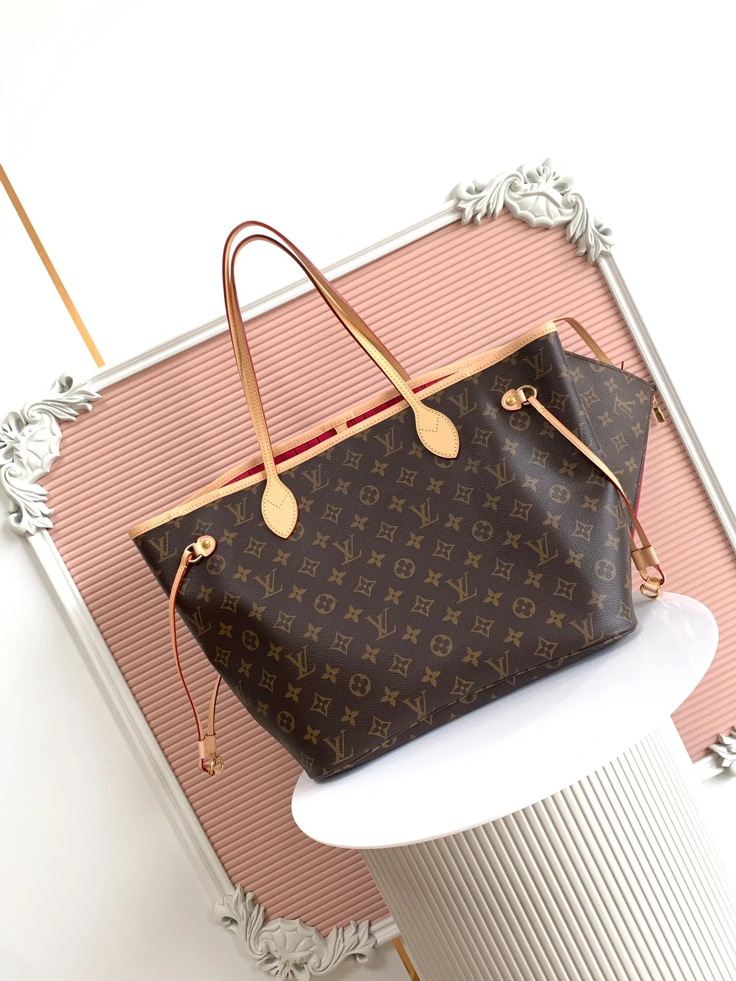 Neverfull 牛皮 托特包 大容量托特款