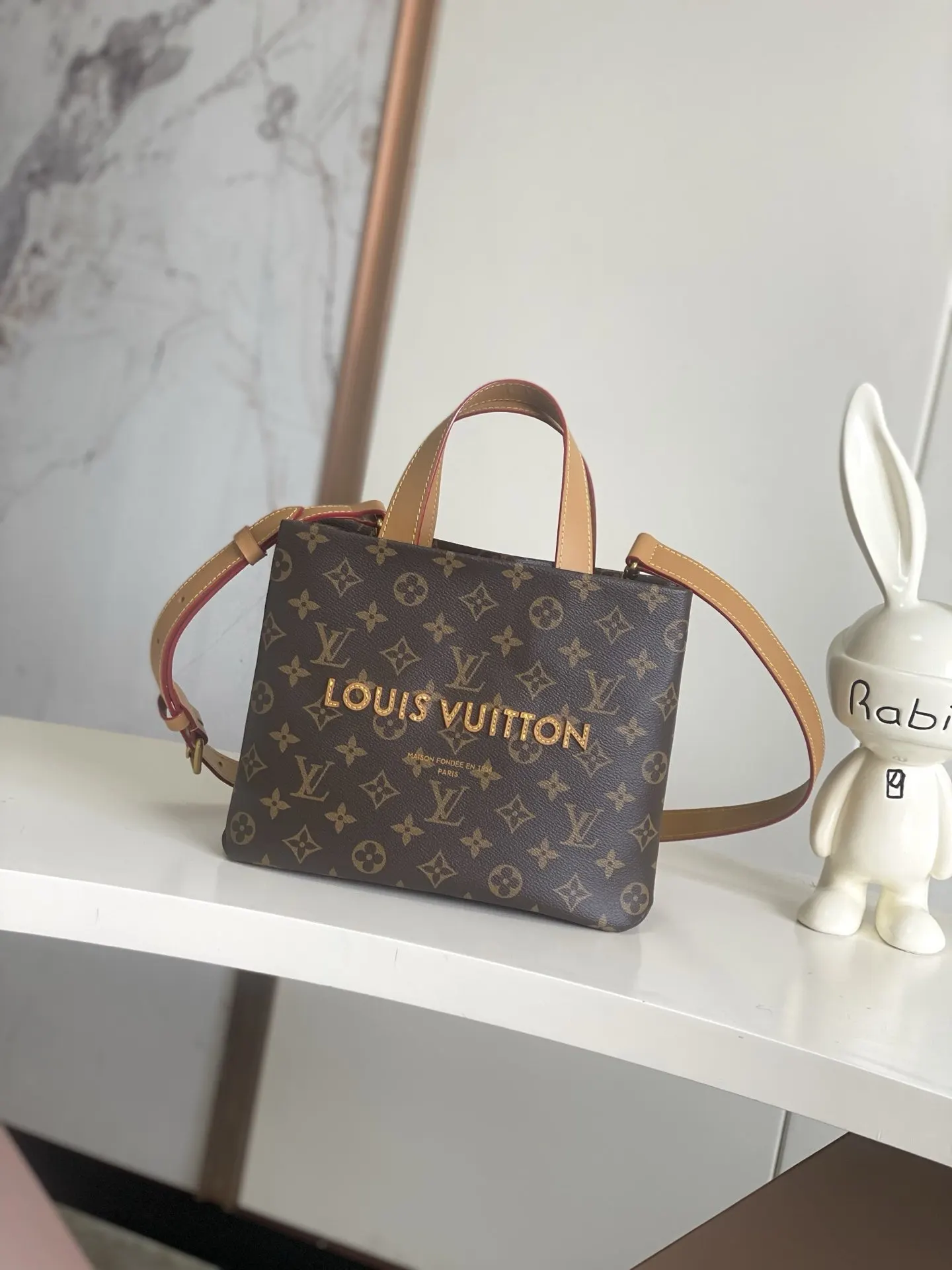 LV 棕色 托特包 大容量通勤款