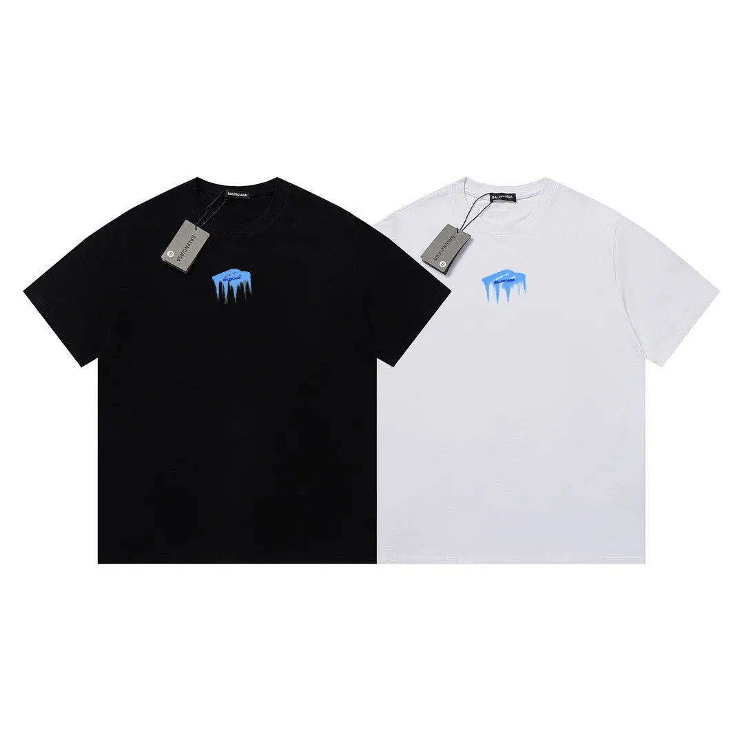 Balenciaga Black Short Sleeve T-Shirt Street Casual