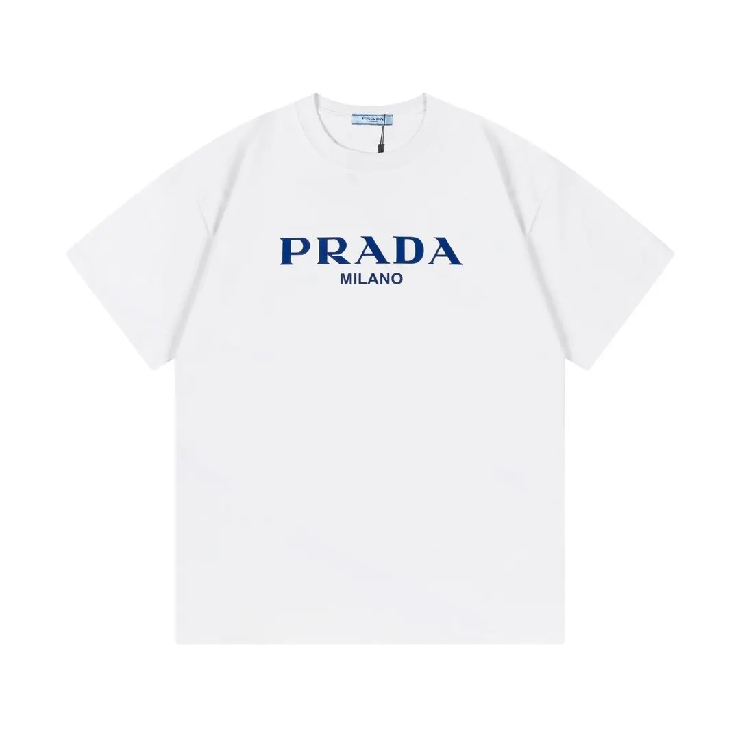 PRADA 棉质 字母 Logo 短袖T恤 休閒百搭款