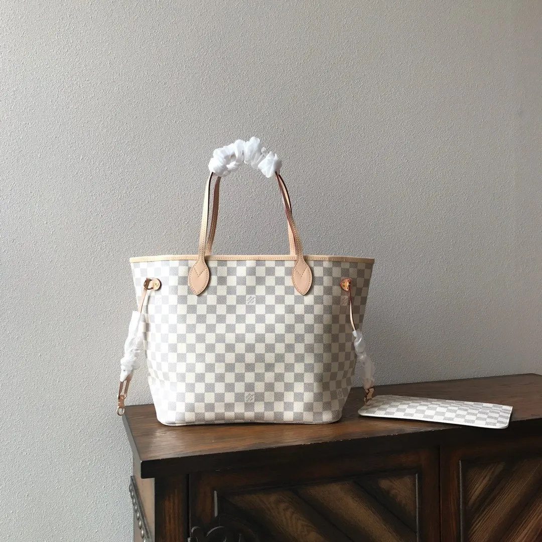 LV Neverfull 金色 牛皮 手拿包 精致手拿款
