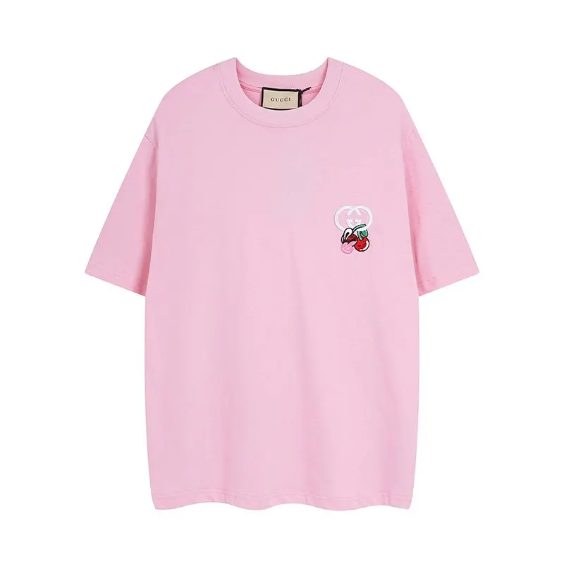Gucci Double G Embroidery Short Sleeve T-Shirt 10