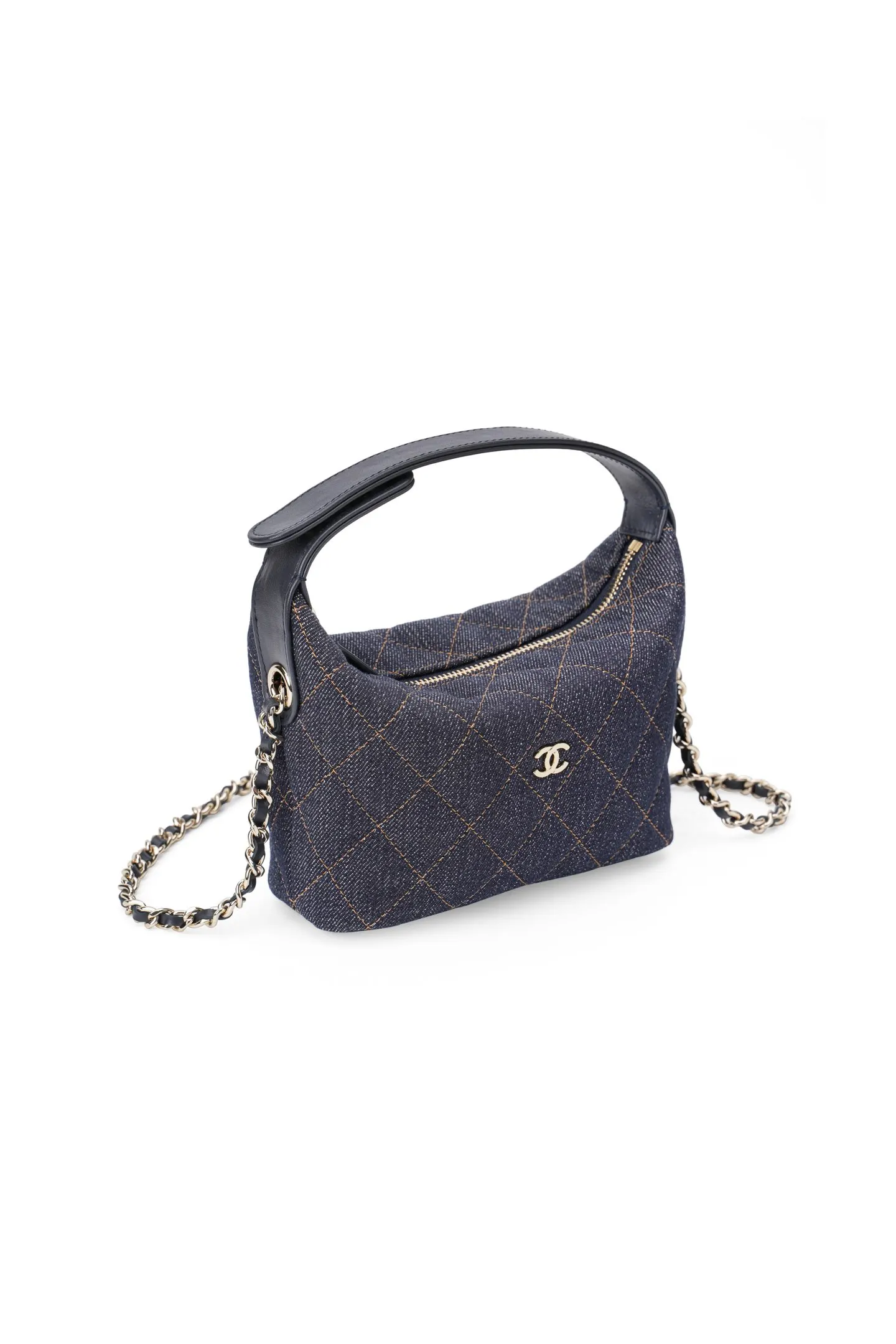 CHANEL 牛仔布Hobo腋下包 單肩背
