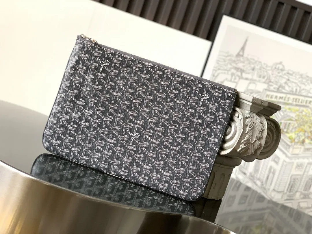 Goyard 灰色 鼎鼎戈雅 手拿包 精致手拿款