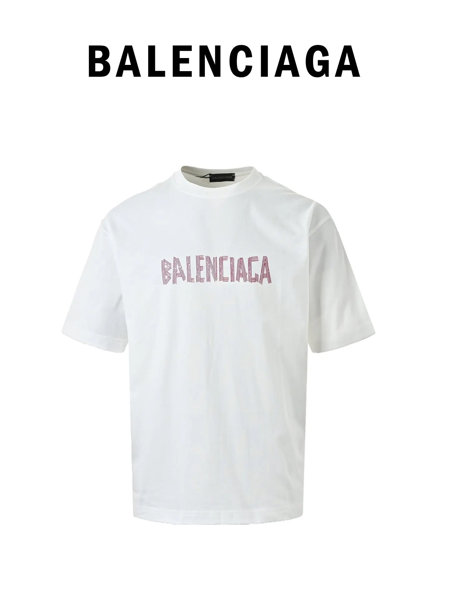 Balenciaga Logo Letter Short Sleeve T-Shirt Street Casual
