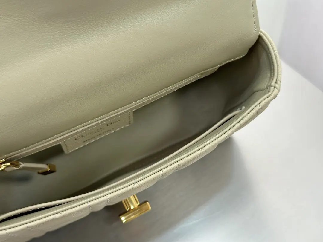 Beige Crossbody Bag Lightweight Leather