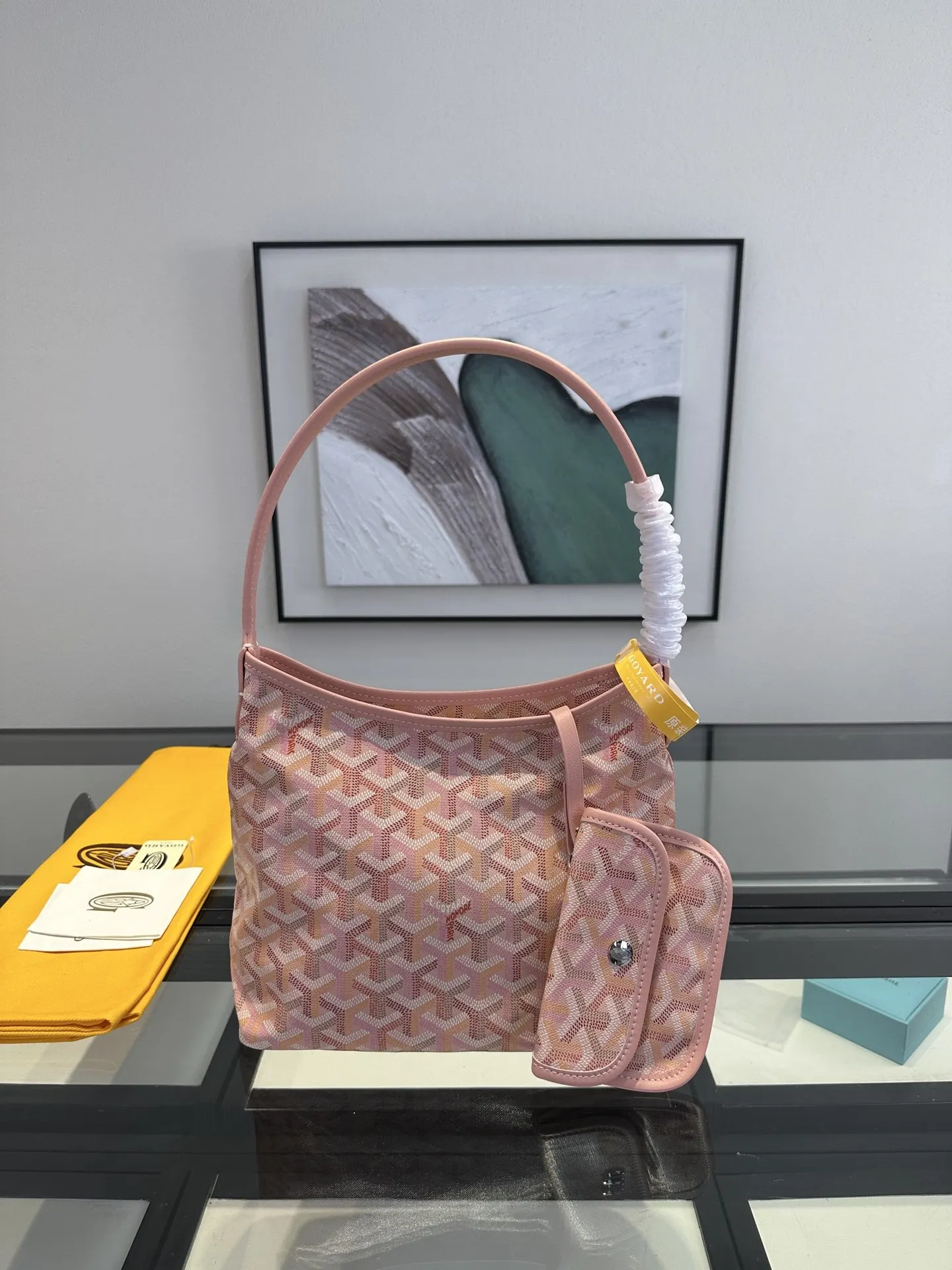 Goyard Hobo 戈雅 迷你hobo 腋下包 樱花粉 