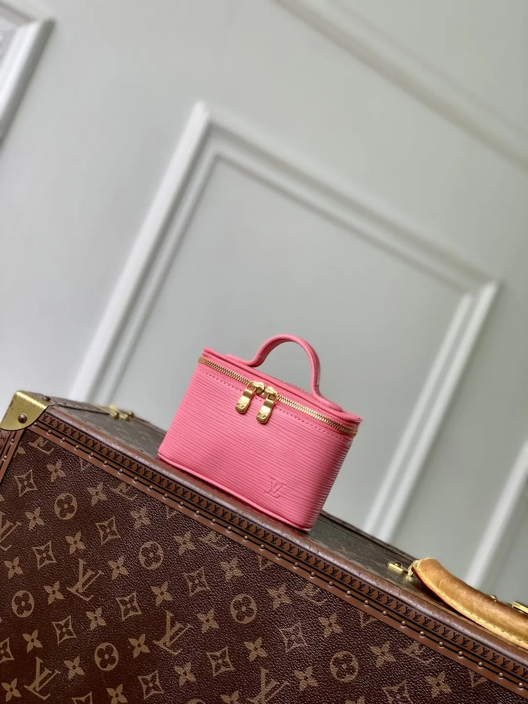 Louis Vuitton Pink Suitcase Travel Lightweight