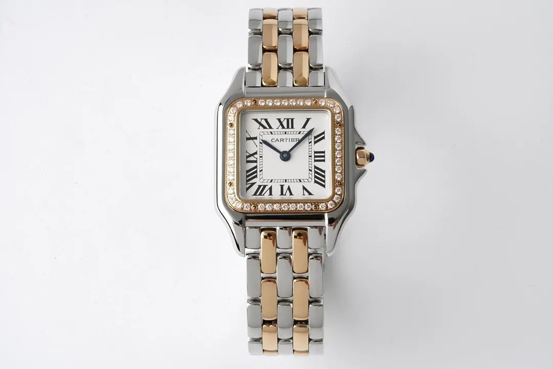 Cartier 白色 藍色 手錶 經典腕表款