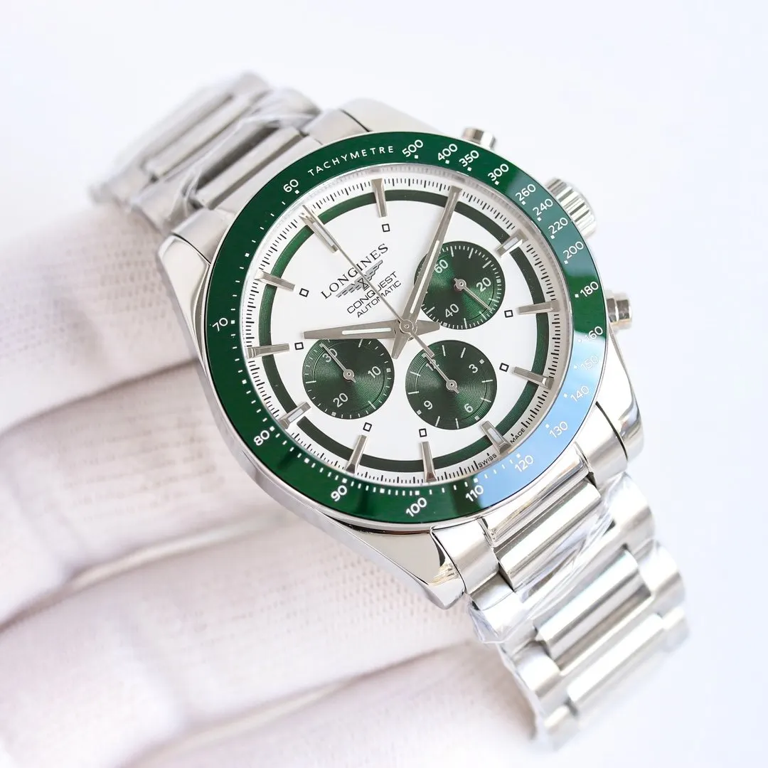 Longines 黑色 ⃣ 字面是独特的 熊猫眼 主要有 黑白 深海藍 手錶 經典腕表款