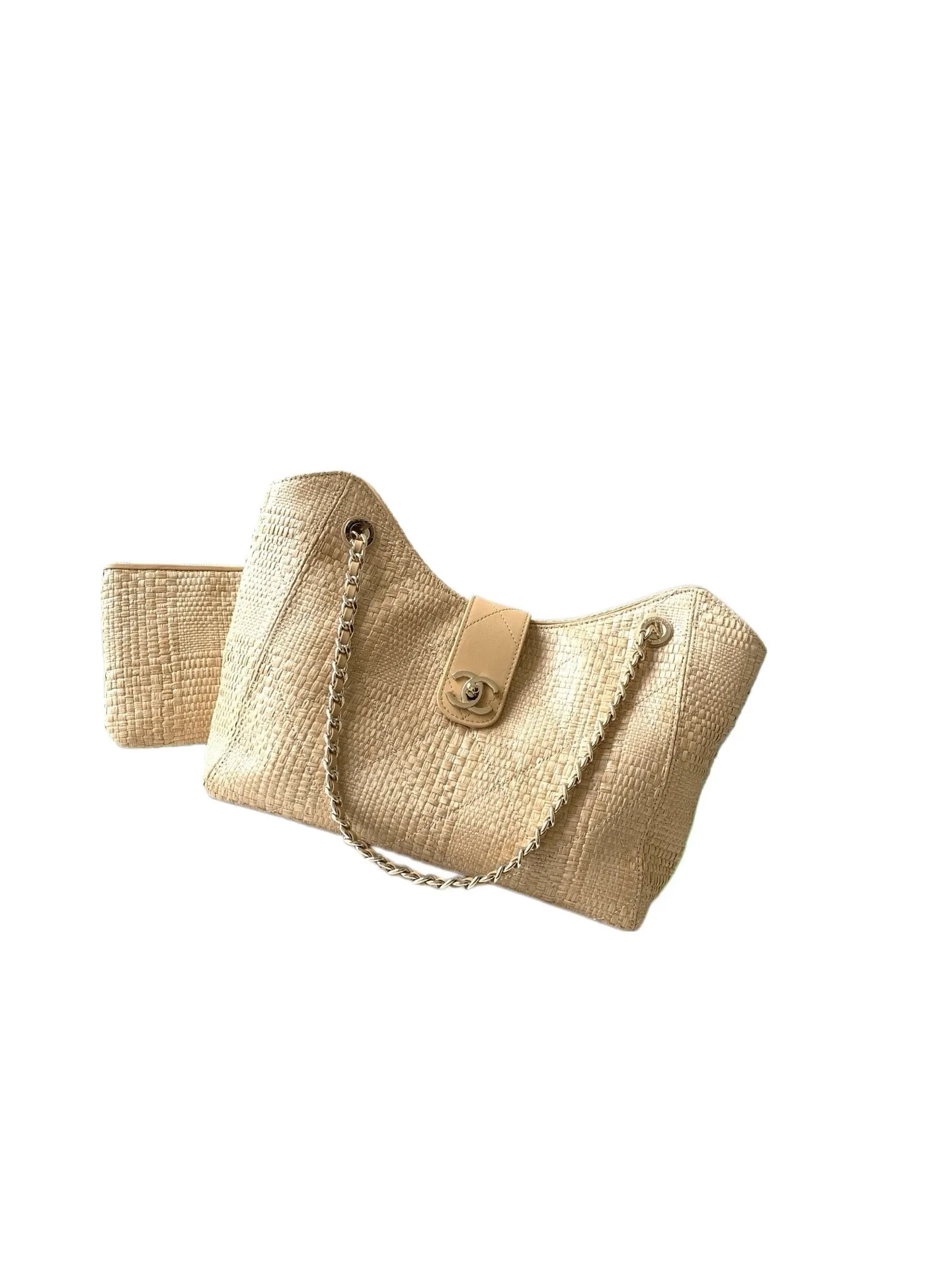 Beige Chain Bag