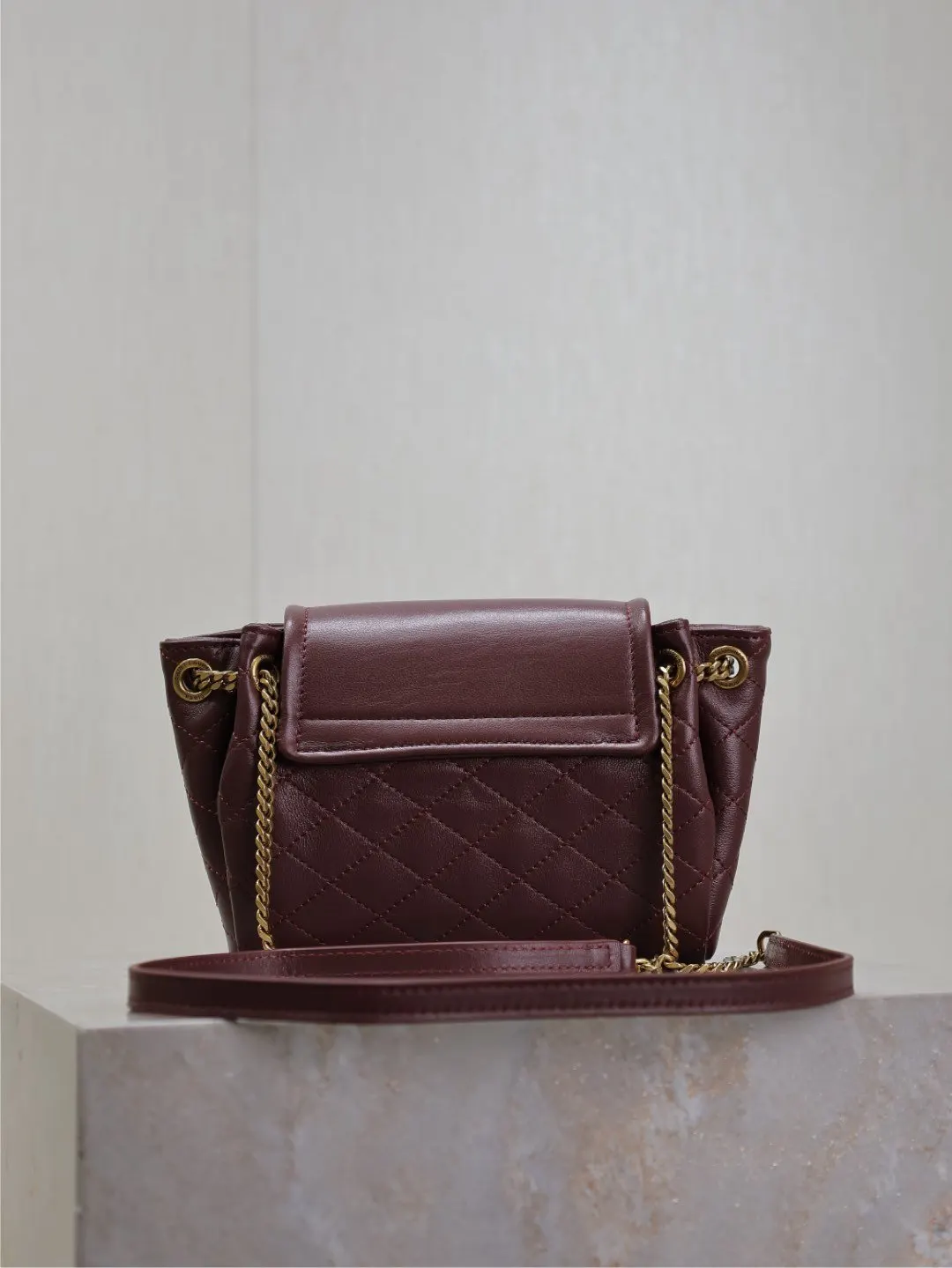 Gold Hobo Shoulder Bag Vintage