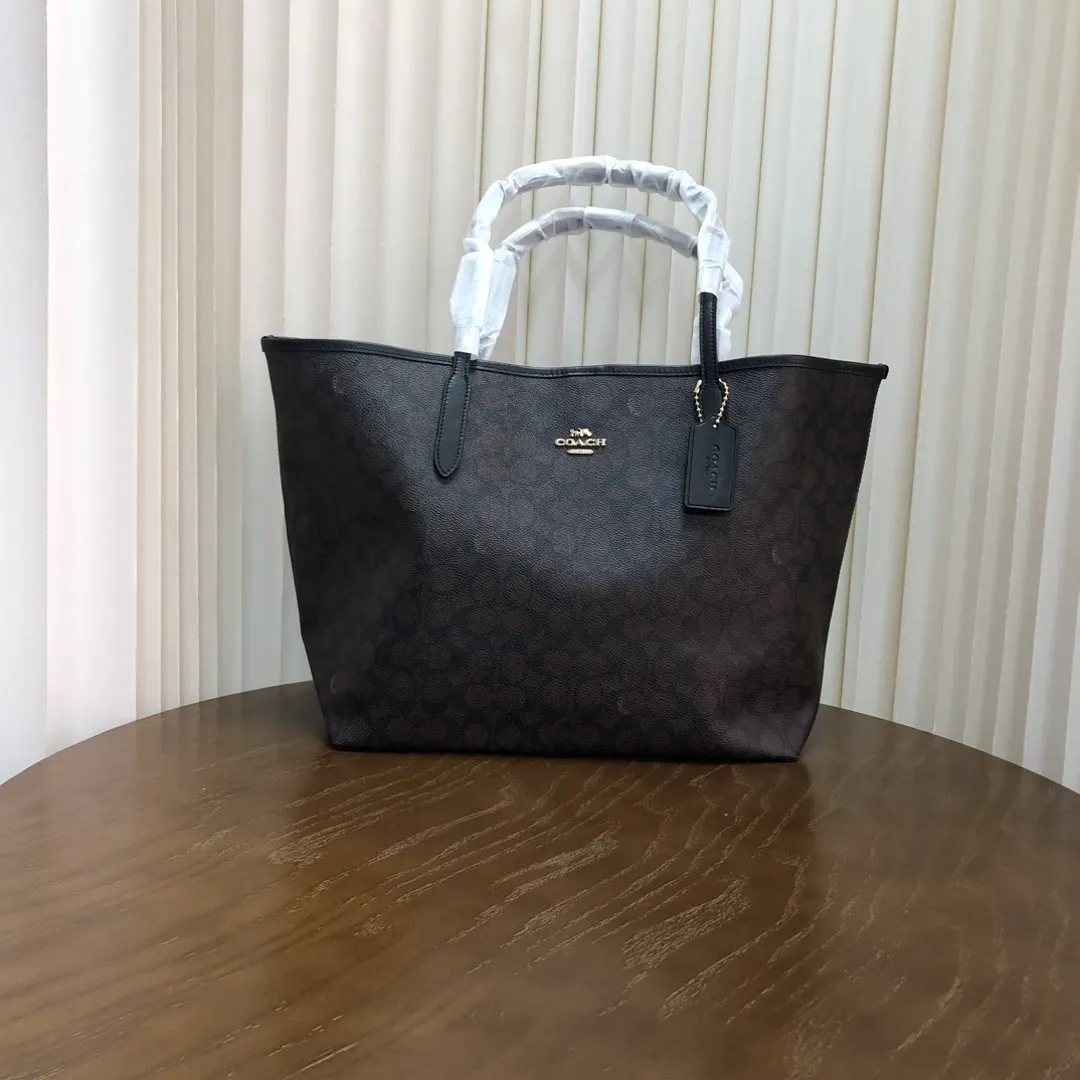 Coach 老花 帆布 托特包 大容量托特款