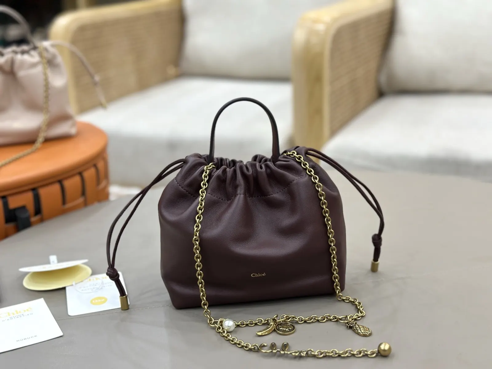 羊皮 Chloé 链条福袋包​​ Chloé 链条包 精致链条款