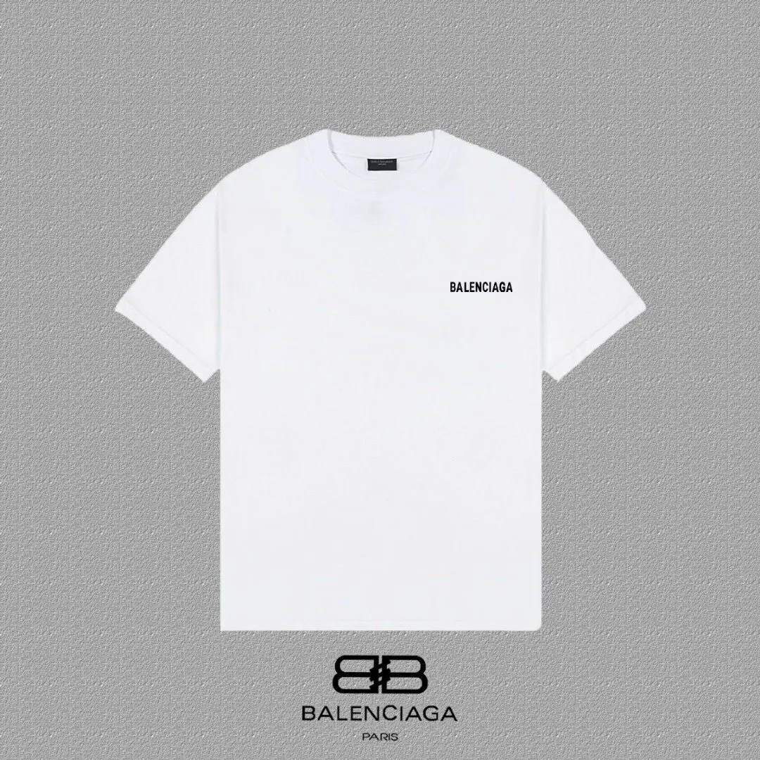Balenciaga 黑色 純棉 Logo 短袖T恤 街頭休閒款