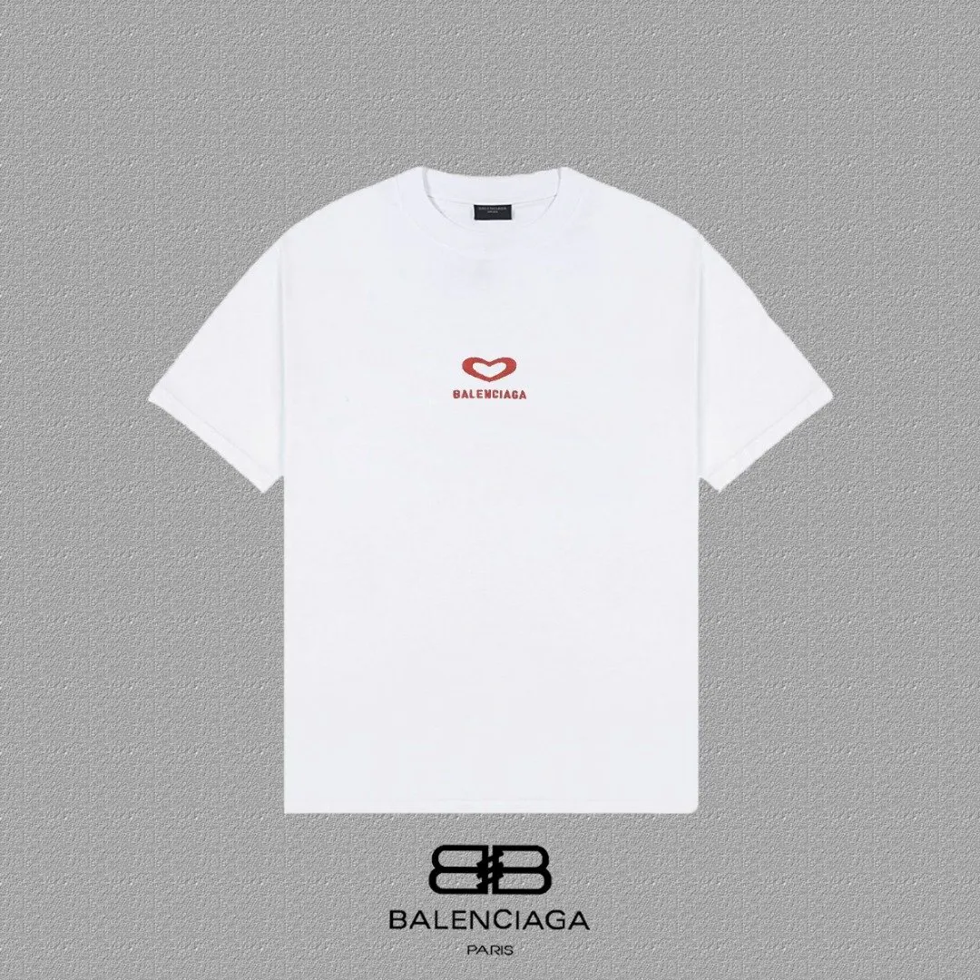 Balenciaga Paris 黑色 純棉 短袖T恤 街頭休閒款