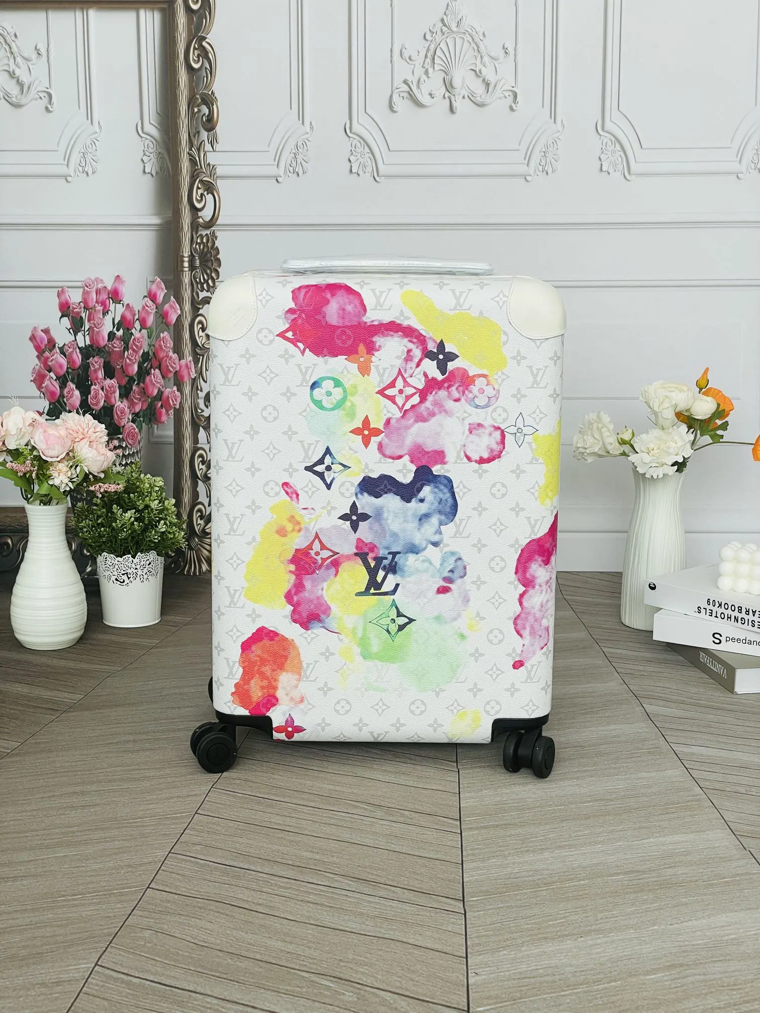 LV 老花 帆布 行李箱 旅行拉杆款 輕便出行款