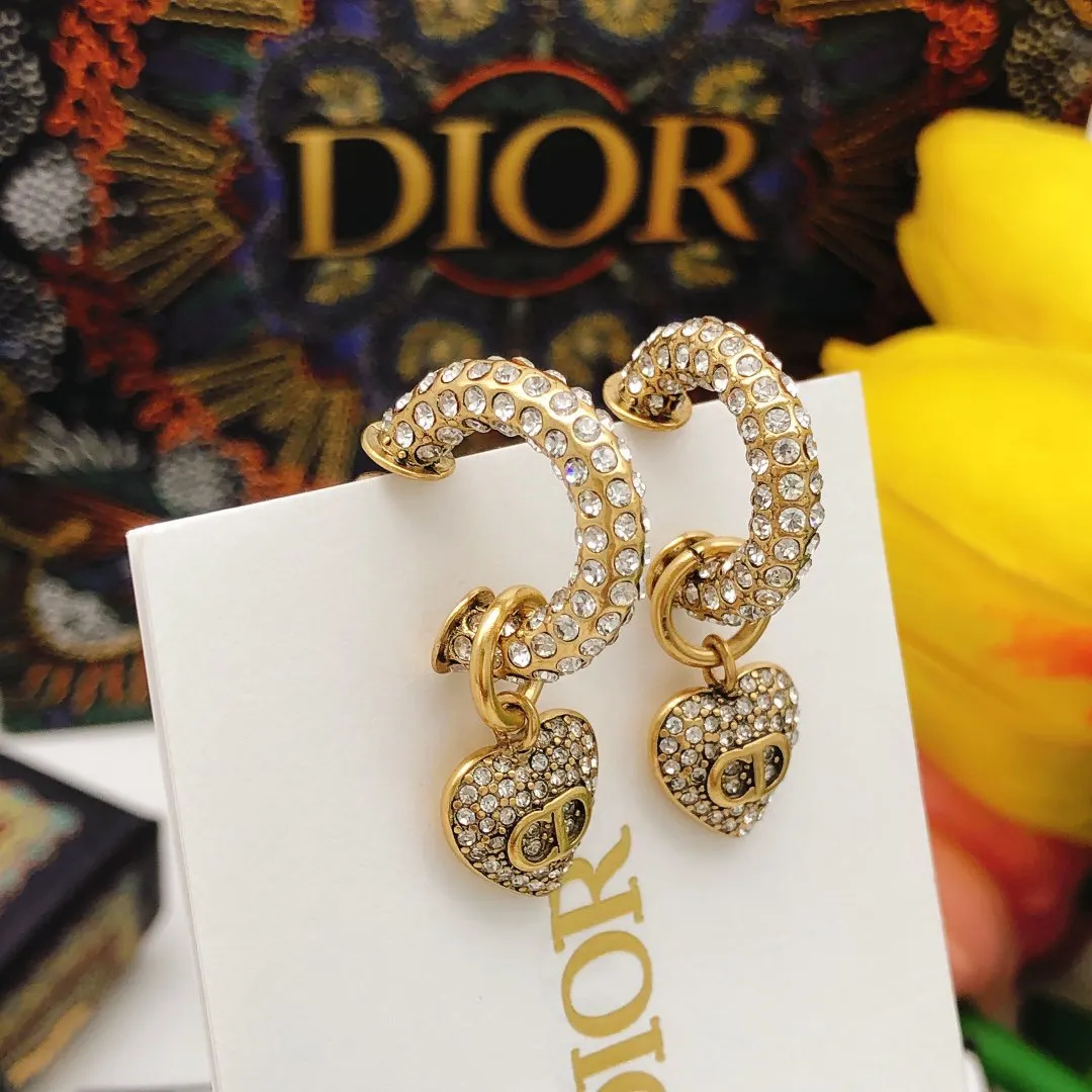 Dior earrings, exquisite accessories