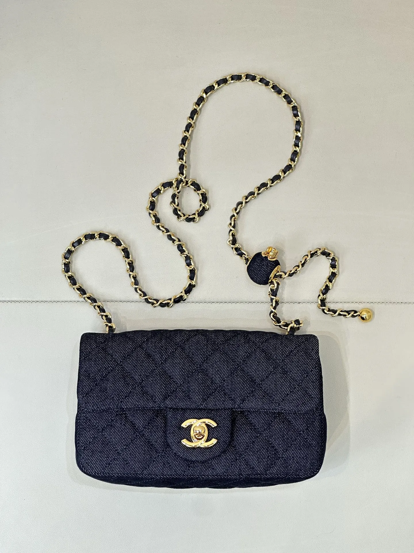 CHANEL 牛仔 丹宁 鏈條包 精致鏈條款