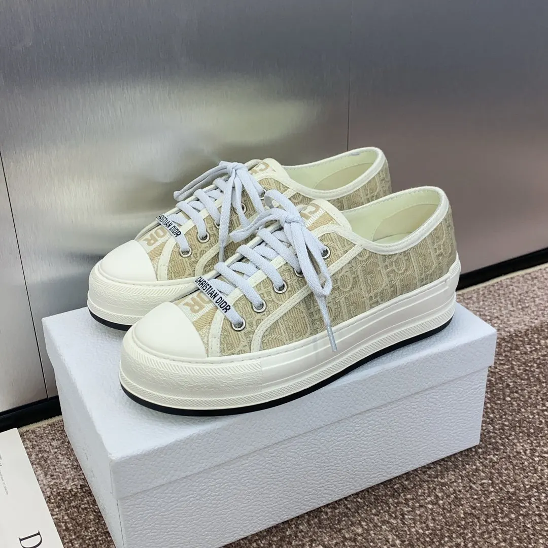 Dior 厚底 拼色 運動鞋 休閒百搭款
