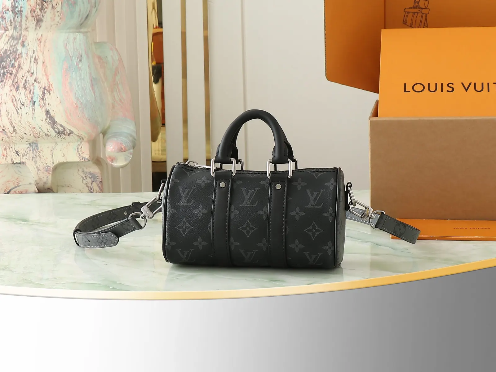 LV Keepall 黑色老花 旅行袋 大容量出行款