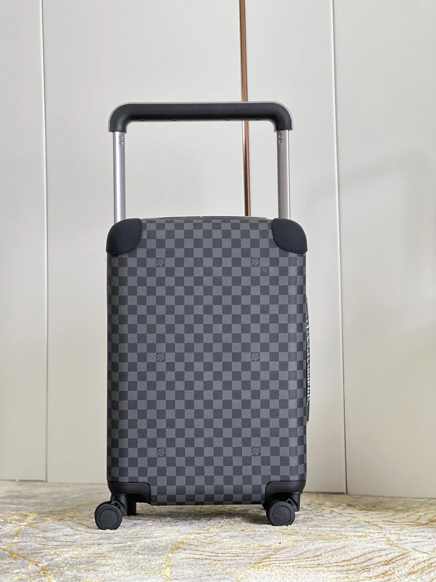 Louis Vuitton Black Suitcase Travel Lightweight Canvas