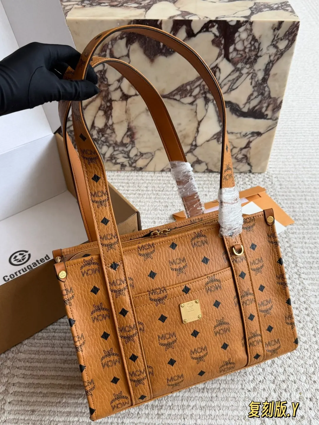 Monogram Tote Bag Classic Canvas