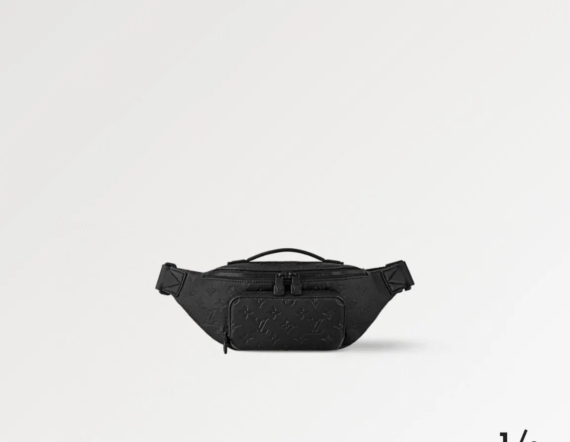 Black Belt Bag Casual Leather