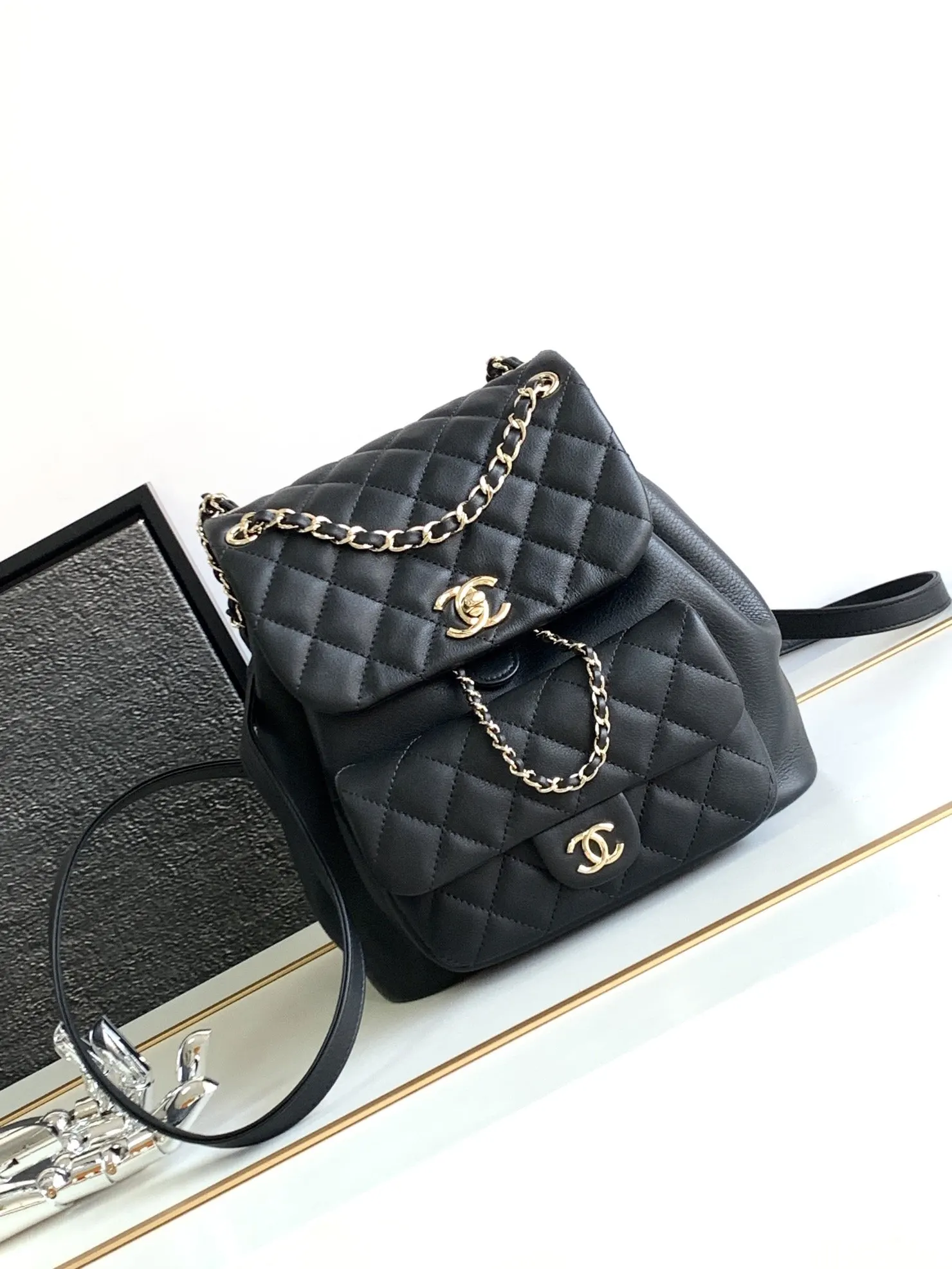 CHANEL 牛皮 双肩包 实用双肩款