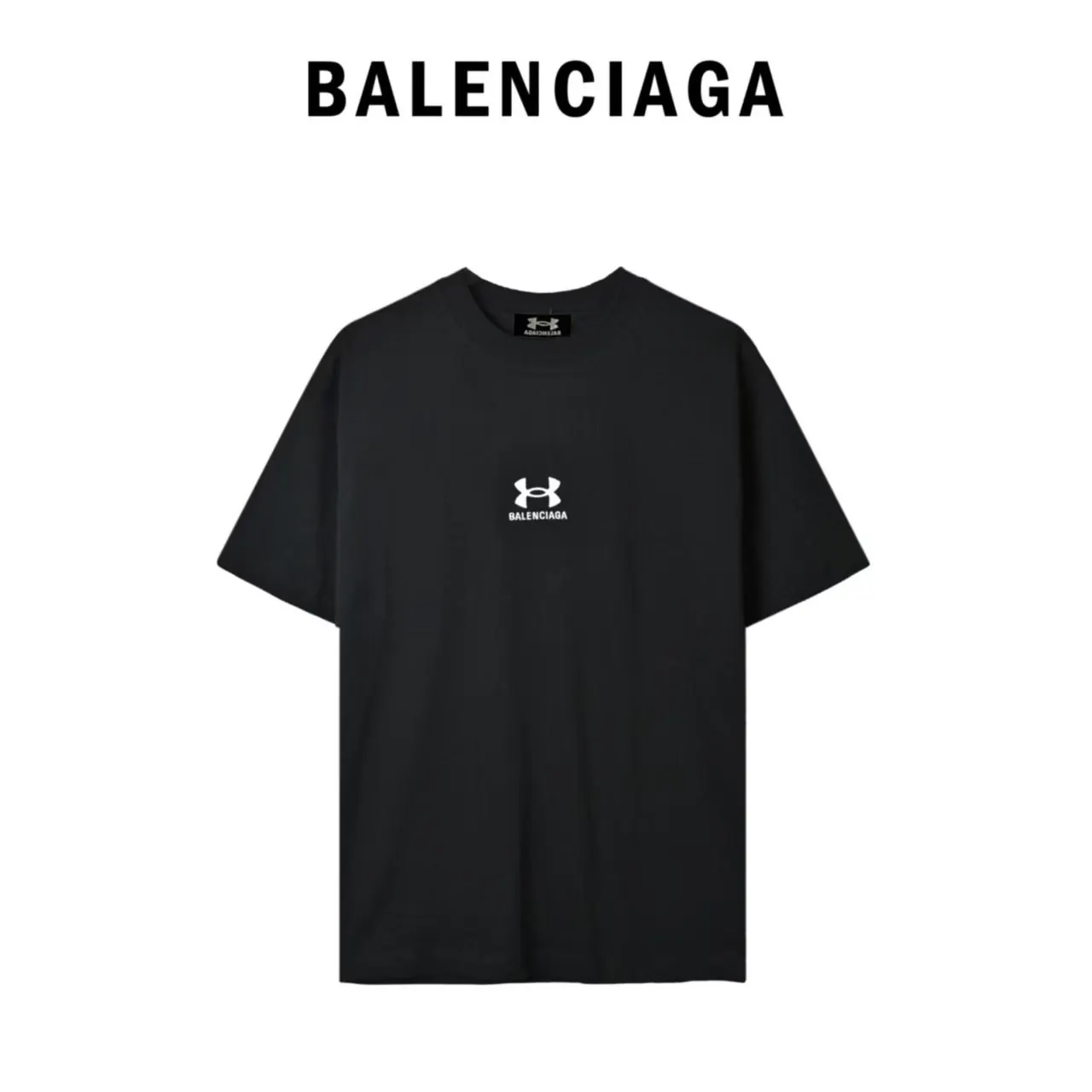 Balenciaga Cotton Logo Short Sleeve T-Shirt Loose Casual