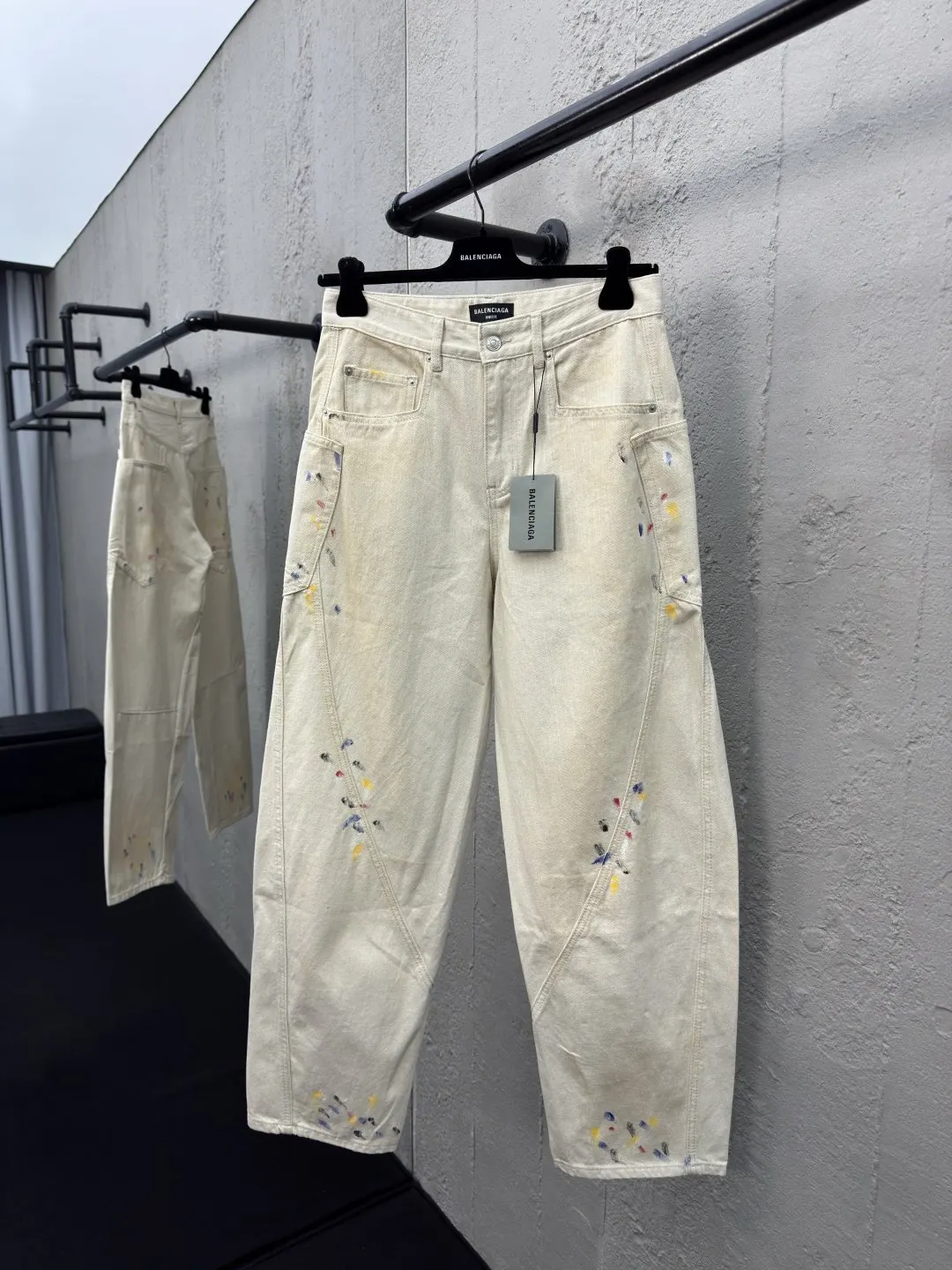 Balenciaga 杏色 牛仔 牛仔裤 街頭休閒款
