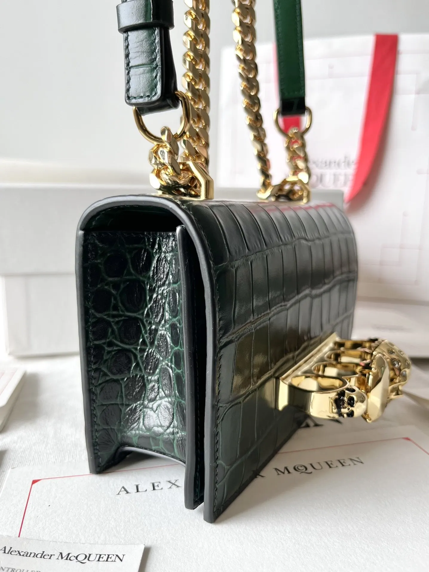 牛皮 亚力山大• Jewelled Satchel Min 收納包 旅行收納款(數字9) 牛皮 亚力山大• Jewelled Satchel Min 收納包 旅行收納款(數字9)
