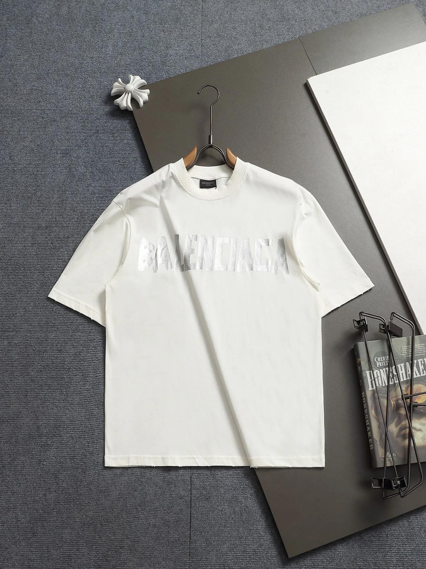 Balenciaga Black Logo Short Sleeve T-Shirt Street Casual